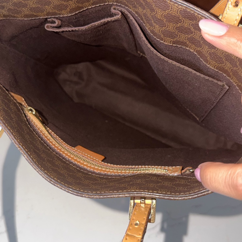 Celine Macadam Blason Leather Tote Bag - Picture 13 of 13